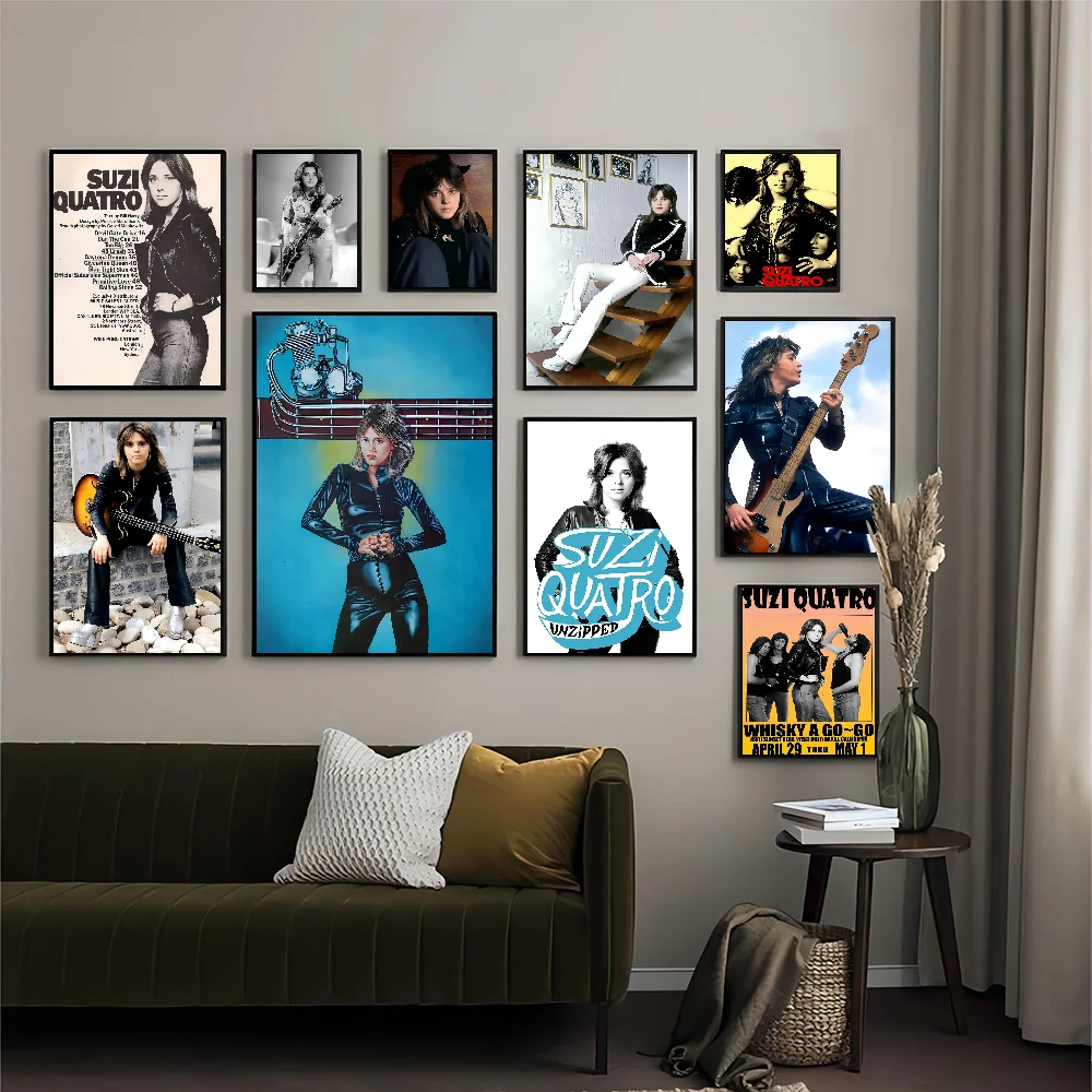 Suzi Quatro Good Quality Prints And Posters Vintage Room Bar Cafe Decor Home Decor