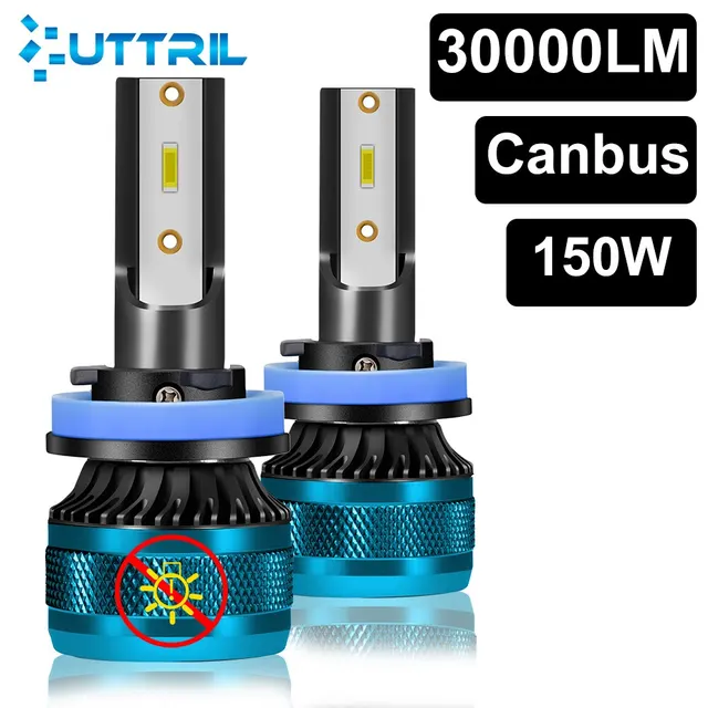 Candus H4 reflektor LED CSP Chip LED H7 H1 H11 H8 H9 9005 9006 HB3 HB4 150W światła przeciwmgielne reflektor samochodowy 6000K 30000lm 12V