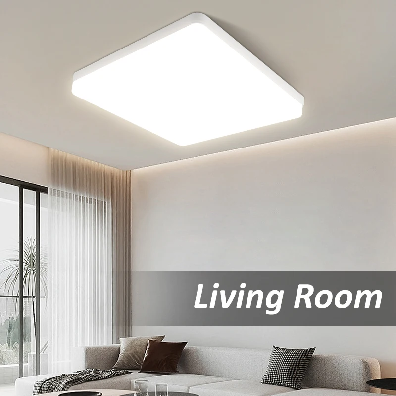 Square Modern Led ceiling lamp for bedroom lighting Neutral white cold white warm white 50W 40W 30W 20W led ceiling light living