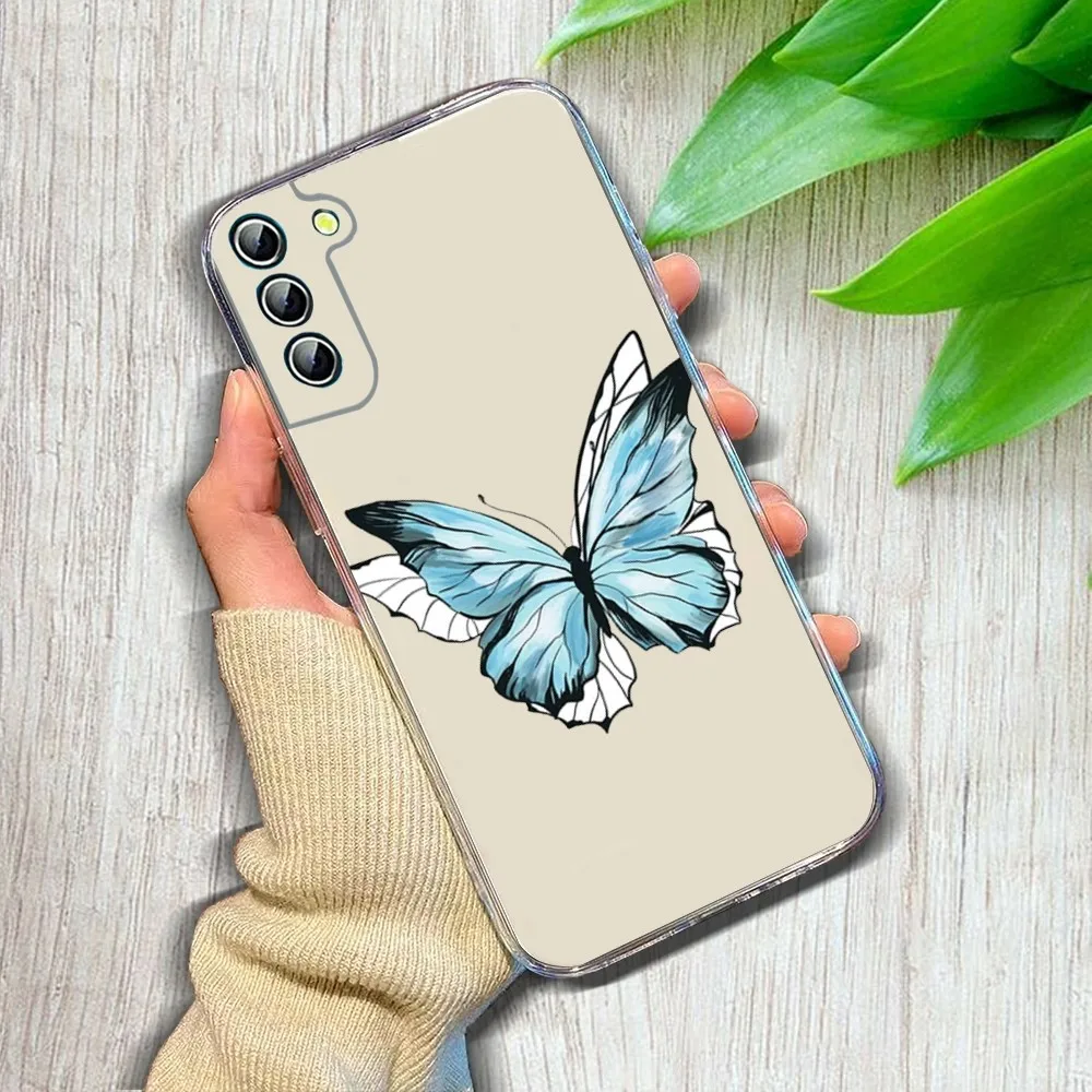 Luxury INS Gold Butterfly Phone Case For Samsung GalaxyA 10 20 30 50s 70 51 52 71 4g 12 31 21 31 S 20 21 Plus Ultra