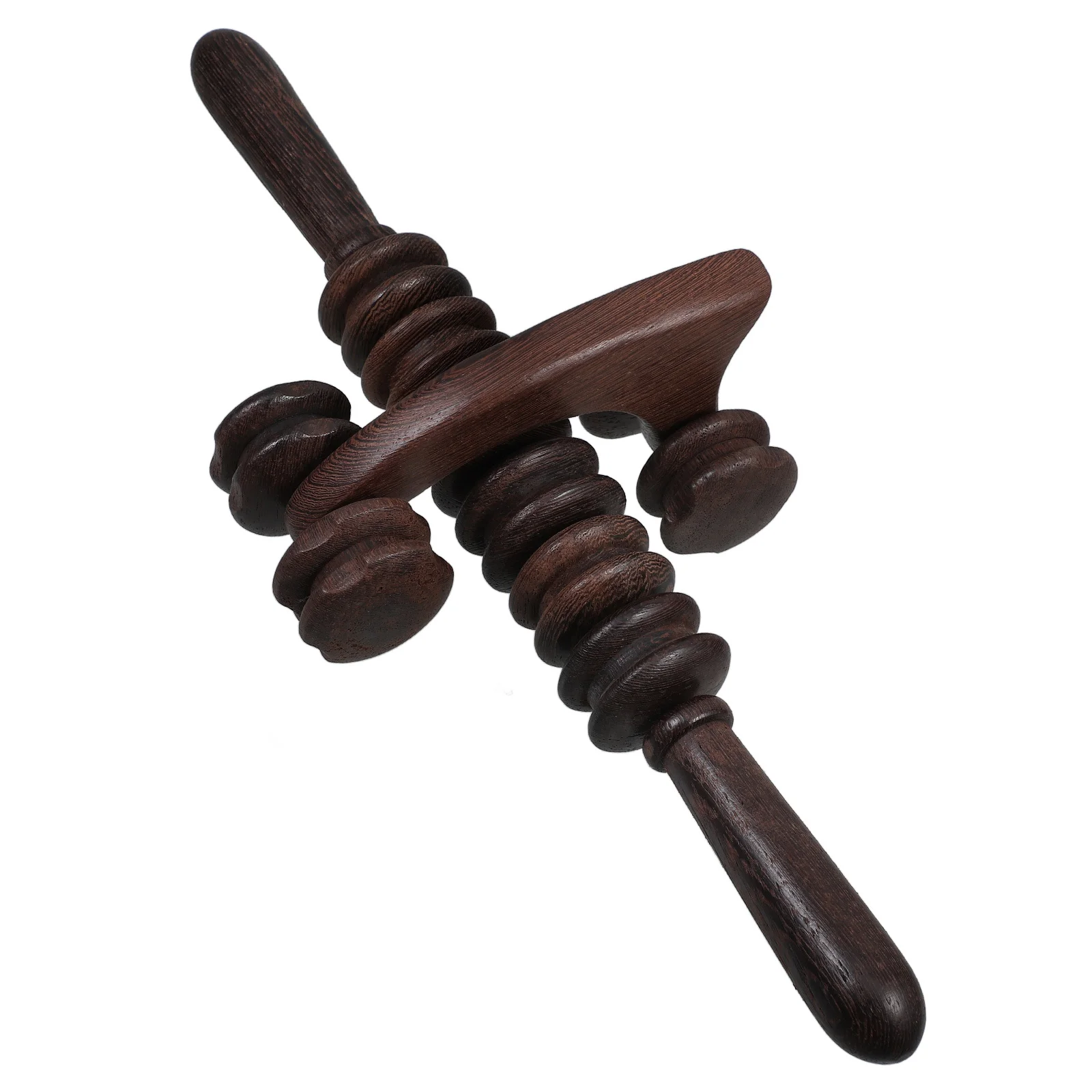 

2pcs Wooden Massage Roller Set Wood Body Sculpting Tool Deep Tissue Muscle Relief Back Neck Handheld Massager Stick For