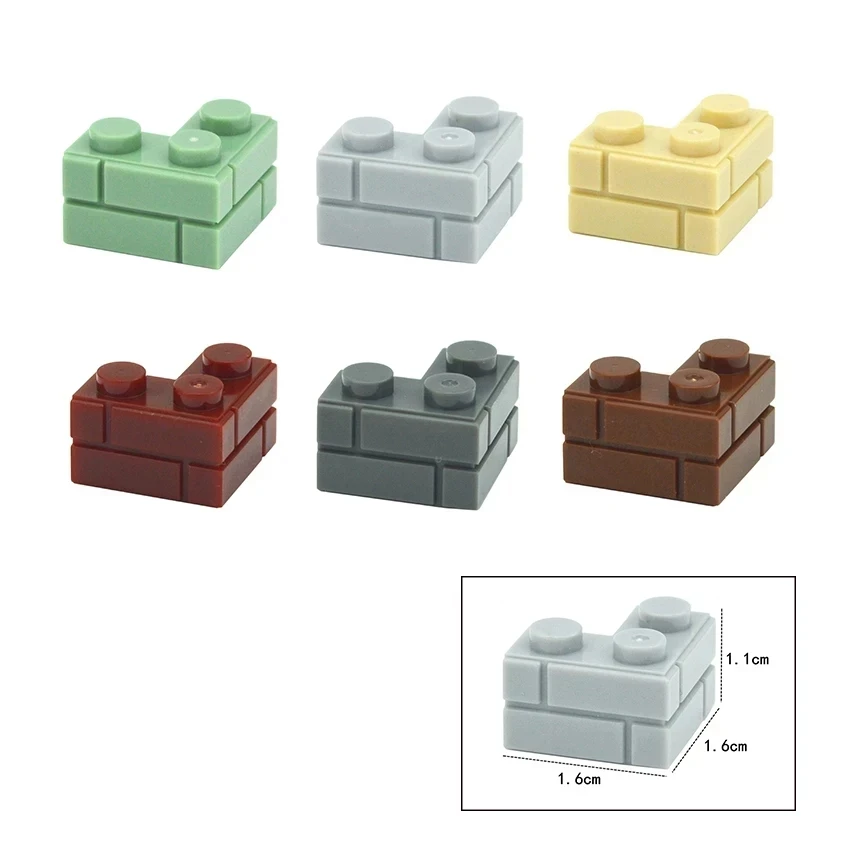 Figure a parete spessa mattoni MOC 98283 15533 1x2 1x3 1x4 2x2 L punti Building Blocks Educational City House fai da te giocattoli per bambini