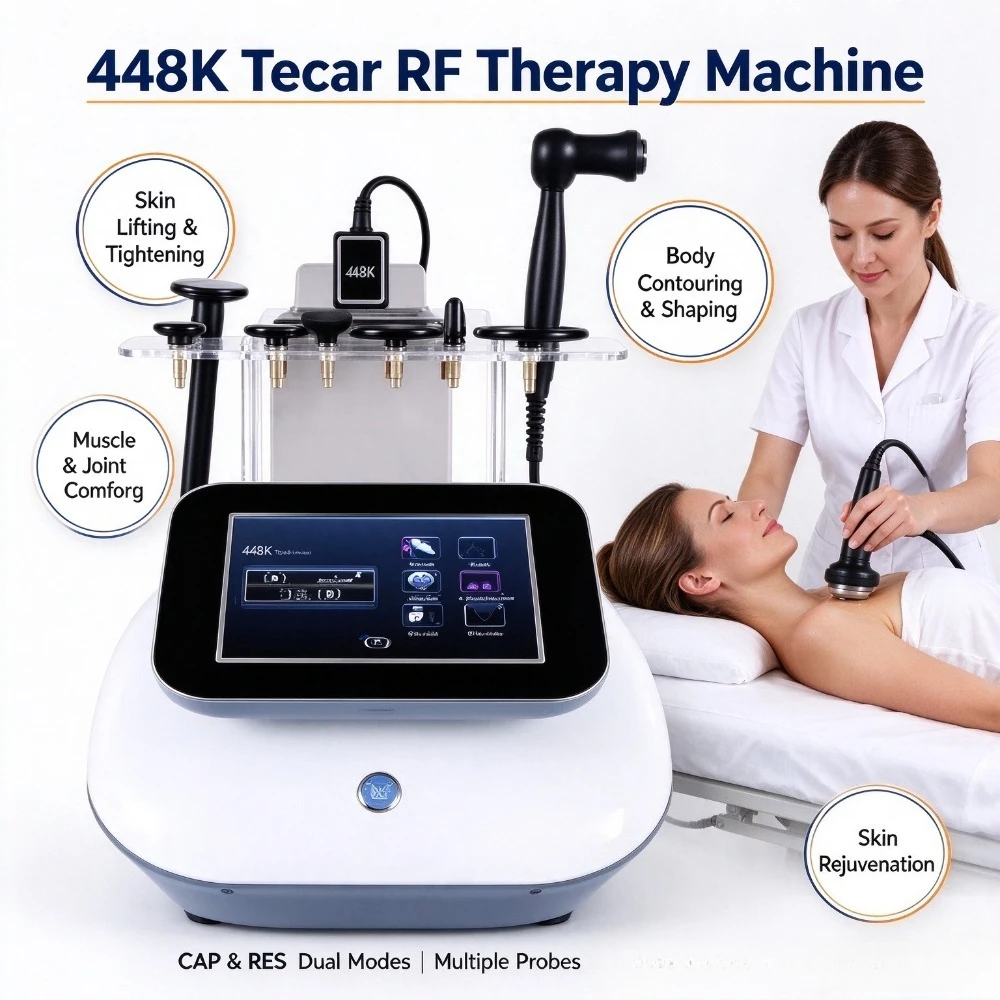 448K Tecar RF Machine CAP RES Deep Heat Therapy Skin Rejuvenation Body Contouring Beauty Device