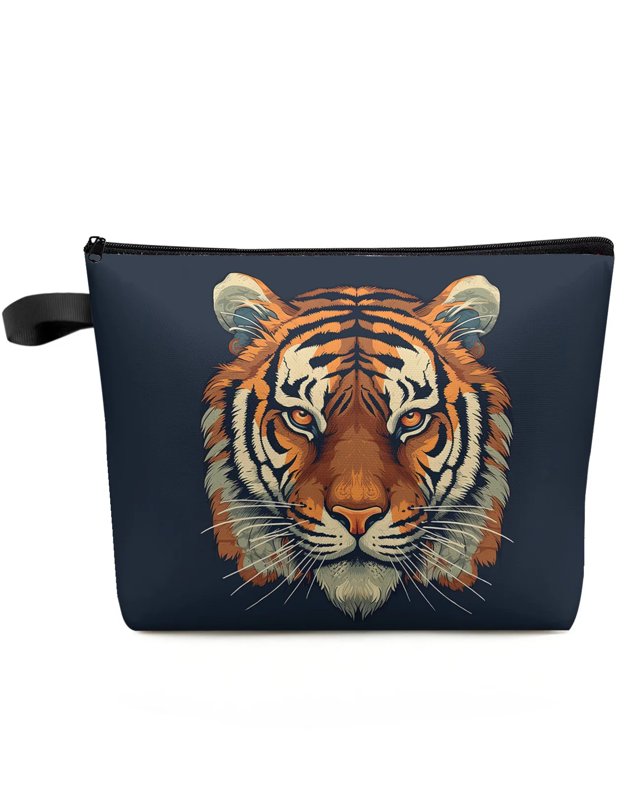 Tiger Headed Animal Makeup Bag Pouch Travel Essentials Lady Women Cosmetic Bags Toilet Organizer Kids Storage Pencil Case