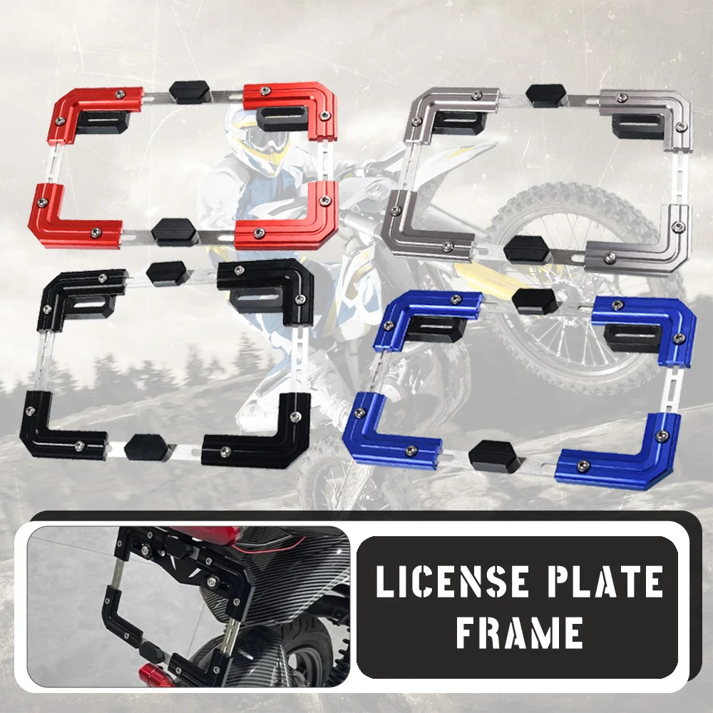 Motorcycle Accessories Scooter Individuality License Plate Frame License Plate Telescopic License Plate Universal