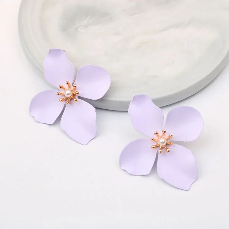 Boho Cute Flower Earrings for Women Korean Jewelry Kids Girls Gifts Fashion Stud Earring Boucles D'oreilles Aretes De Mujer 2023