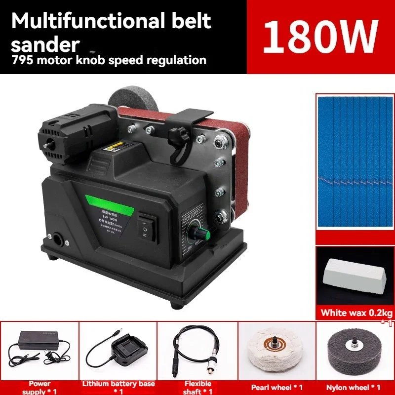 Excellent Small Electric Sharpener Abrasive Belt Machine Diy Polishing Machine Multifunctional Grinding Knife