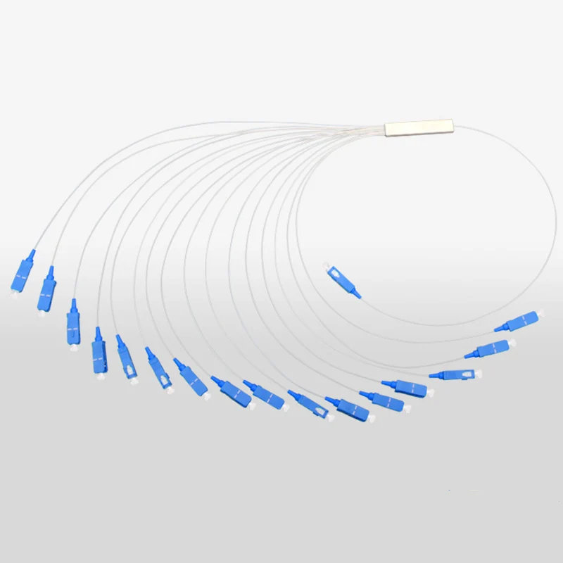 Imagem -03 - Mini Divisor de Fibra Óptica Tubo de Aço 1x16 sc Apc fc lc Upc Passivo Divisor de Rede Óptica Personalizado 10 Pcs