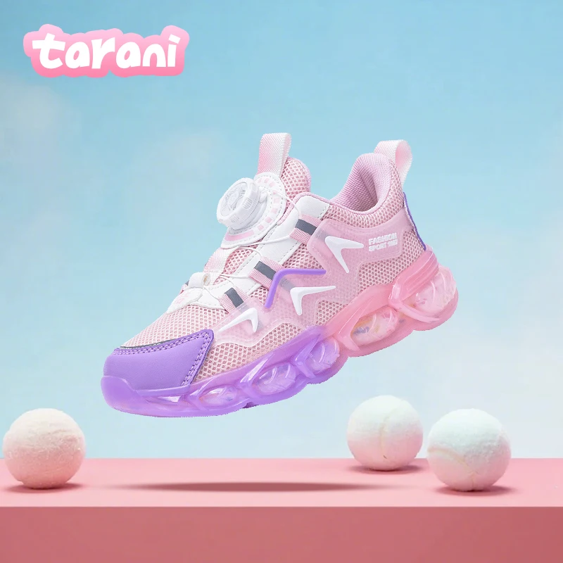 

Модная повседневная обувь для девочек, легкие дышащие спортивные кроссовки, детская уличная удобная обувь для бега с подушкой для игр и малышей