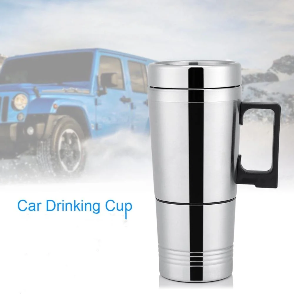 

Car Heating Cup,12V/24V 500ml Electric Coffee Tea Cup,Car Drinking Water Bottle,Water Bottle,Travel Water Bottle, Insulation Cup