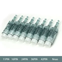 11 16 36 42 Pin Bayonet Needles Cartridges Tip Replacement Nano Needle MTS Micro Needling For M8 Derma Pen Microneedling