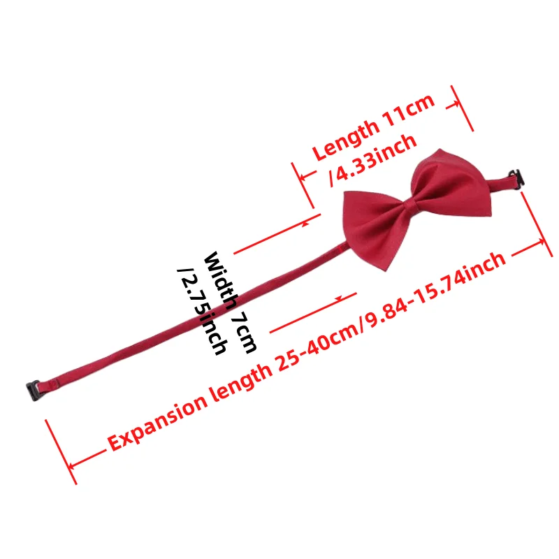 Stylish & Adjustable Pet Bowtie Collar: Make Your Dog Or Cat Look Fabulous! view 3
