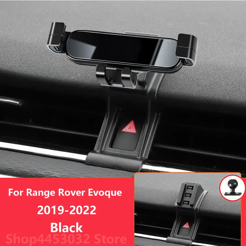 1 Set Car Phone Holder Mounts For Land Rover Range Rover Evoque 2019-2023 Gravity Bracket GPS Support With A Base Accessories