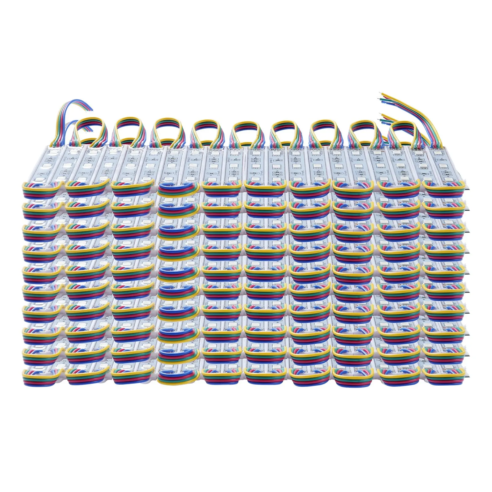 Lumières LED pour vitrine, 200 pièces, 103 pieds, modules lumineux LED, 5050 SMD, 3 LED RGB, lumières de fenêtre à couleur changeante avec télécommande