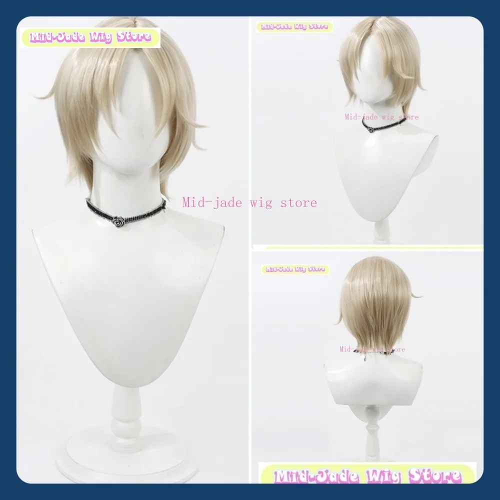 

Mid-jade Wig Store Grave Keeper" Andrew Kreiss Cosplay Wig Anime Game Role Playing Synthetic Hair Halloween Party