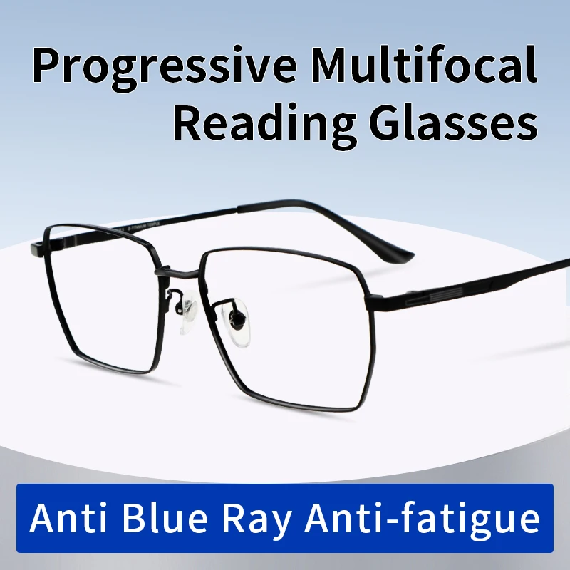 

Progressive Multifocus Reading Glasses Anti Blue Light No Line Multifocal Computer Readers for Men Intelligent Lenses