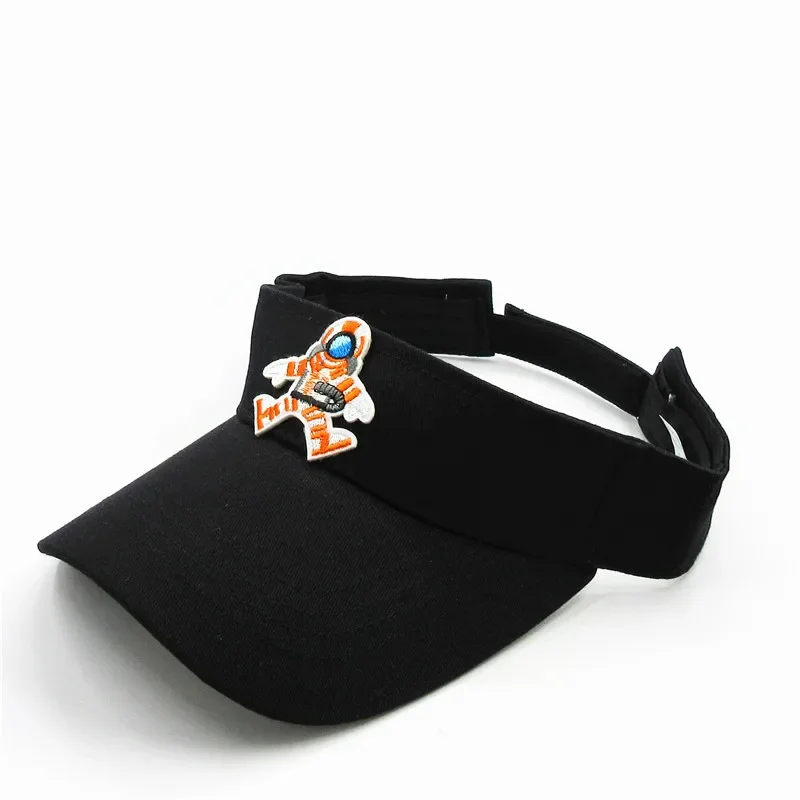 Spring Summer Cotton Cartoon Astronaut Embroidery Visors Baseball Cap Adjustable Snapback Cap for Men and Women 216