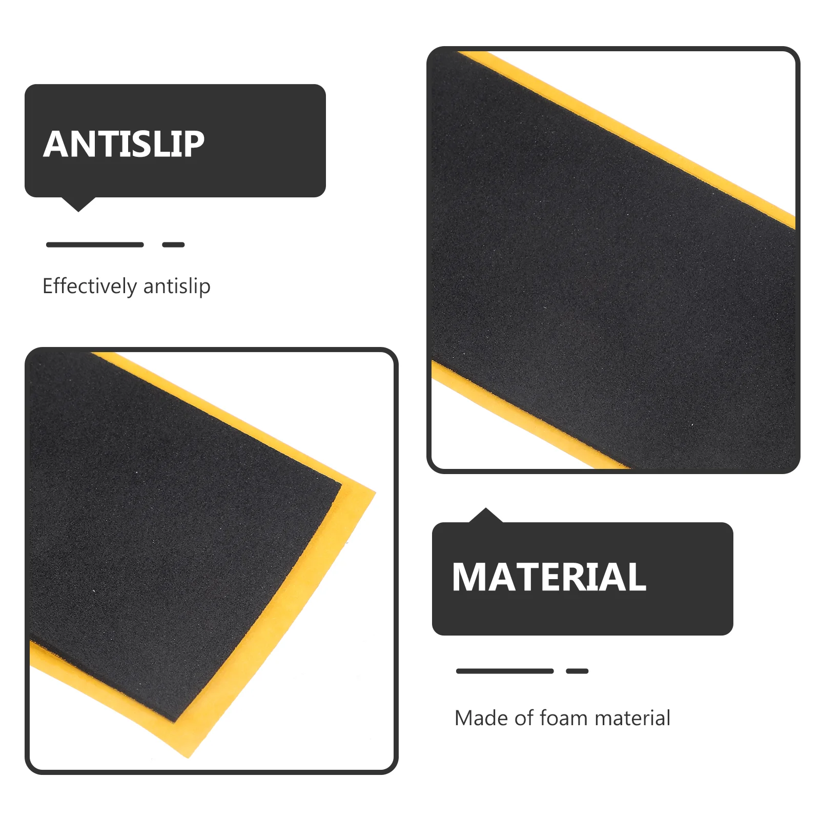 10 Pcs Finger Skateboard Anti-slip Pad Non- For Upholstered Supplies Black Non-skid Stickers Foam Grip Anti-skid