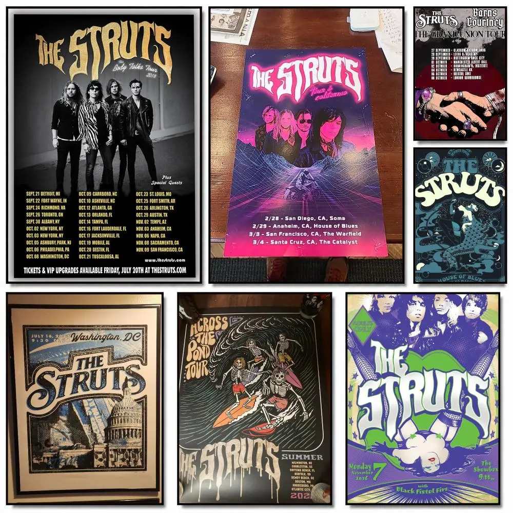 band T-The Struts-S Painting Calligraphy Artwork for Home Bedroom Office Wall Decoration Gift