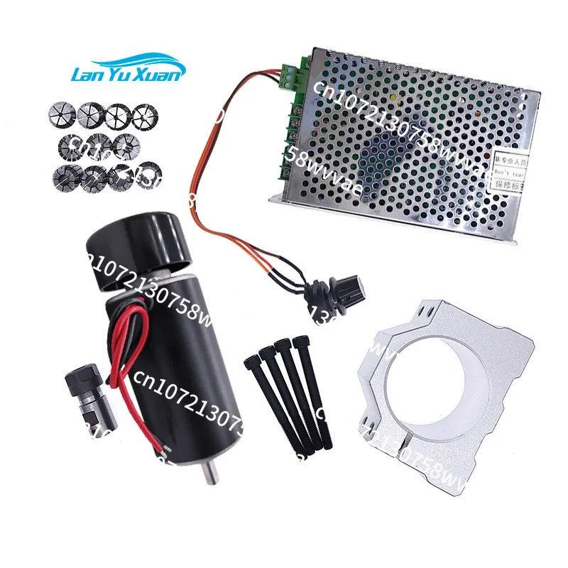 48V 300W 400W Dc Spindle Set 0~60VDC Adjustable speed Governor Power Supply both 110VAC & 220VAC for Engraving machine