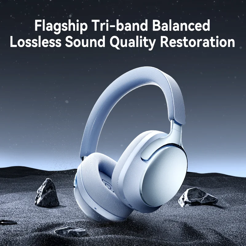 

Наушники Bluetooth 6.0, глубокое шумоподавление 58 дБ, диафрагмы 40+20 мм, 3D пространственное аудио, беспроводная полноразмерная гарнитура для игр и музыки