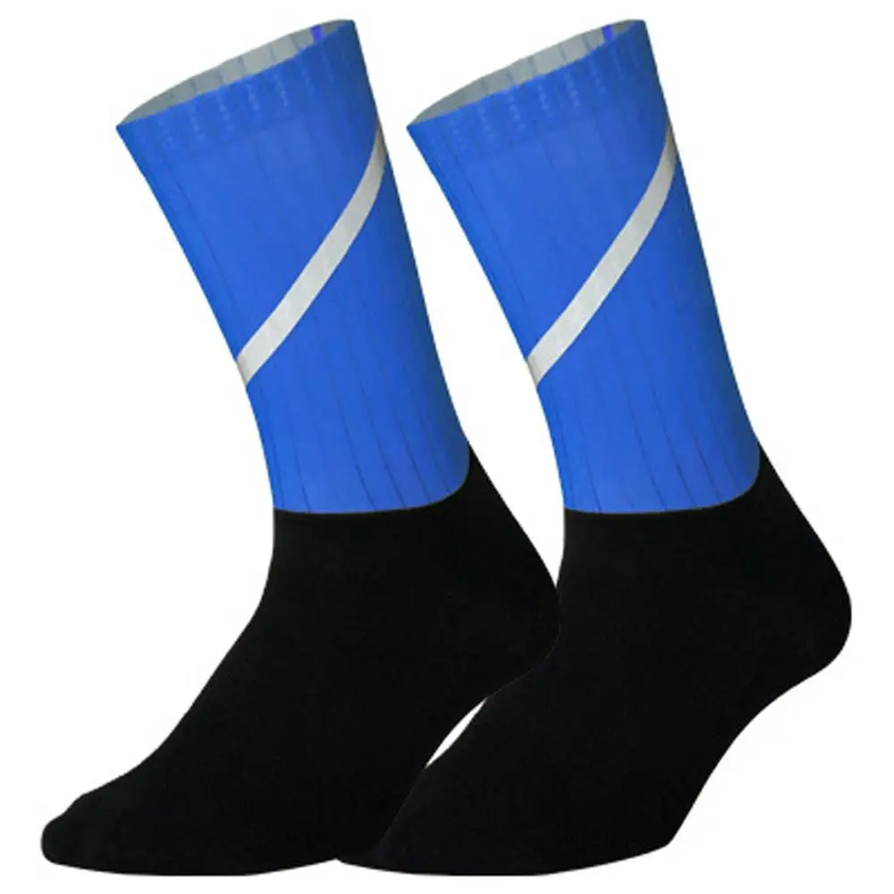 1 Pair Reflective Cycling Socks Breathable Deodorant Mid Tank Sports Socks Not Deformed Sweat-absorbent Bicycle Sock