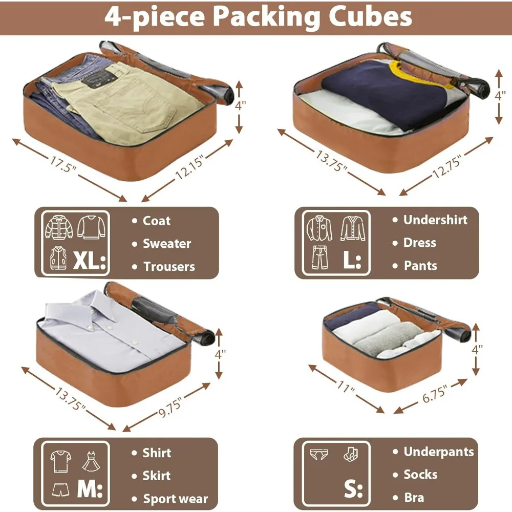 Наборы багажа Merax Hardshell, легкие чемоданы из 4 предметов с колесами, замок TSA, расширяемый (только 24 дюйма/28 дюйма), большой комплект багажа из АБС-пластика)