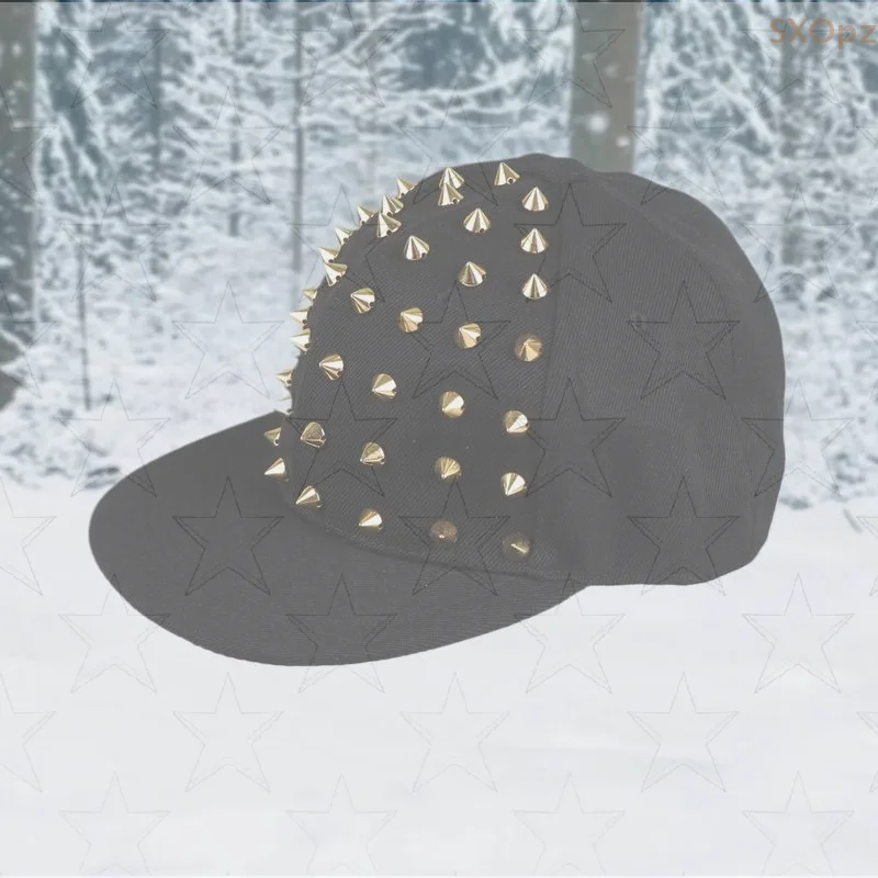 

Men And Women's Rivet Flat Hat Punk Rock Hip Hop Stud Baseball Caps Y2K Outdoor Personalized Hat