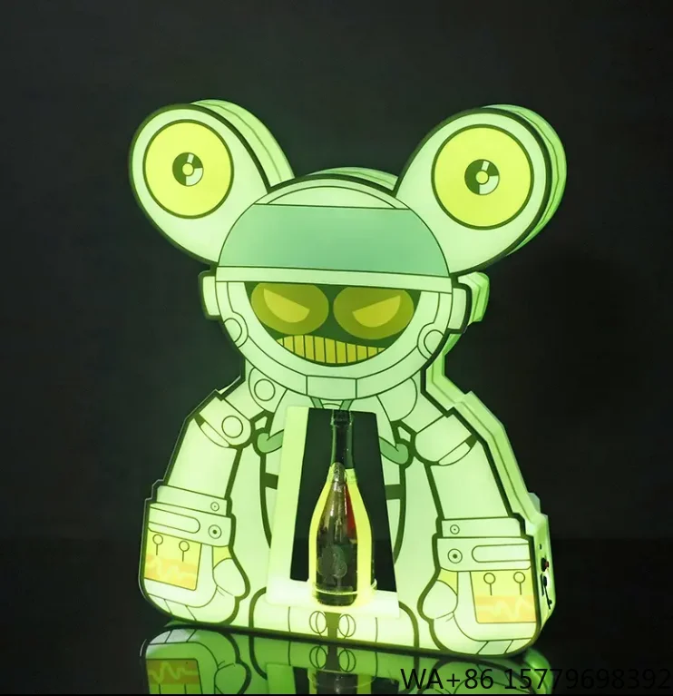 Best Rechargeable Customizable Color Size OEM Plastic Acrylic Night Club Bar Lighted Liquor Beer Wine Whiskey Bottle Holder