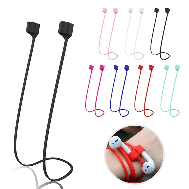 Anti-Lost Silicone Earphones Rope Holder Cable For Apple AirPods 4 Pro 3 2 1 Wireless Bluetooth Headphone Neck Strap Cord String