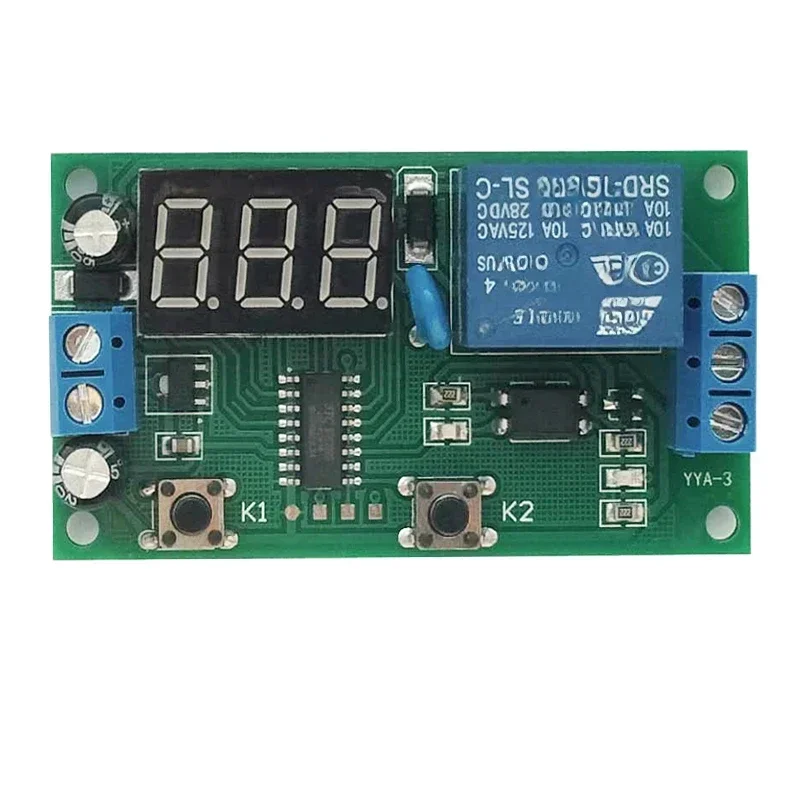 Loop relay module delay switch timer screen flashing controller