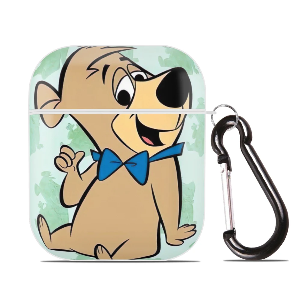 

Hard PC Protective Cover with Buckle, Compatible with Apple AirPods 2nd 1st Generation Charging Case, huckleberry hound