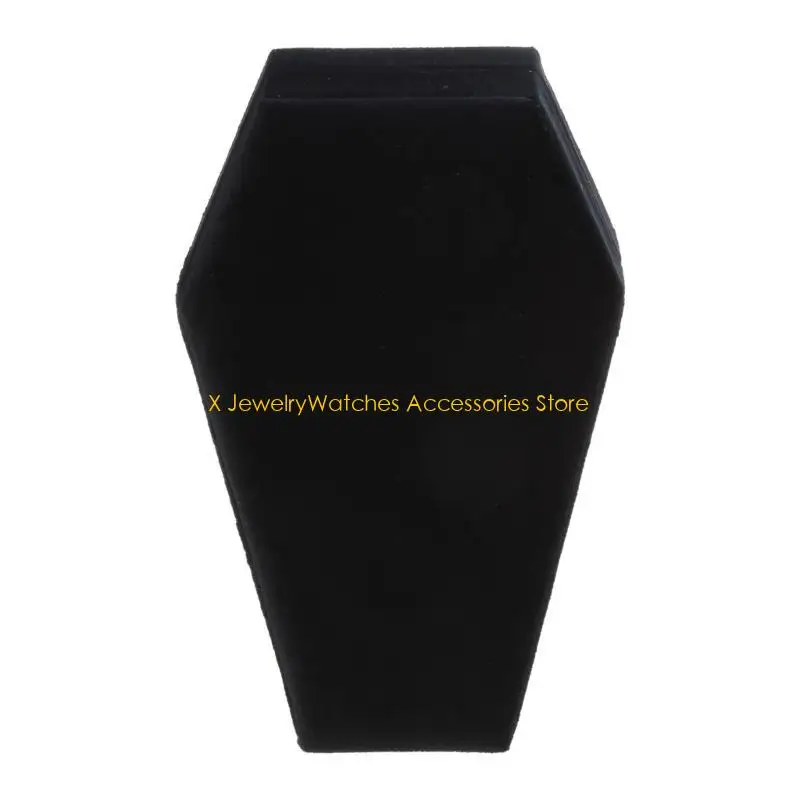 

31KD Коробка для демонстрации ювелирных изделий в форме гроба Портативная коробка-органайзер для ювелирных изделий Коробка для