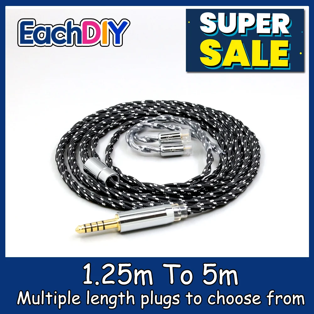 

OCC Mixed OFC Twisting Nylon Earphone Cable For Sennheiser IE8 IE8i IE80 IE80s Metal Pin LN008745