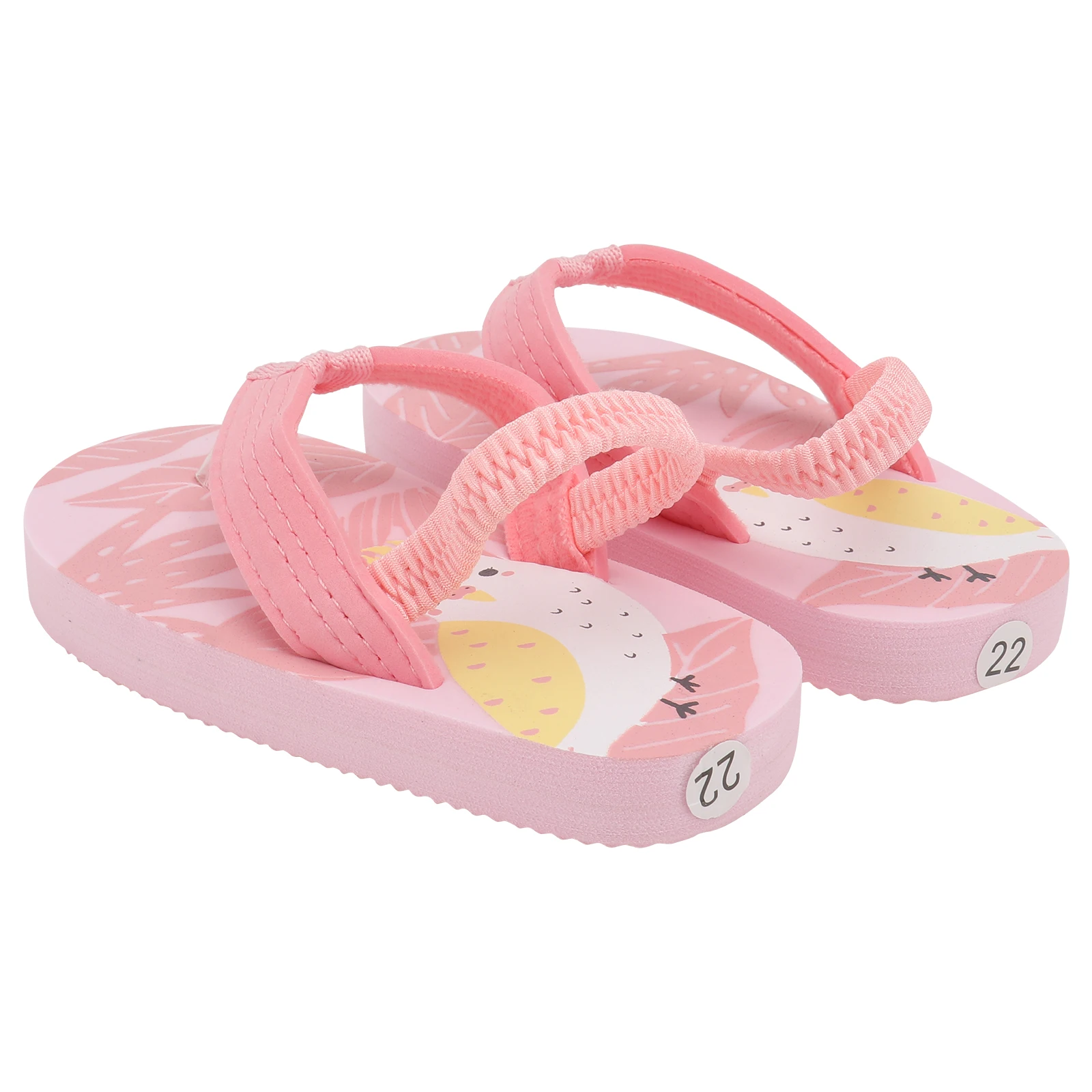 زوج واحد من شباشب كرتونية للأطفال ناعمة قابلة للتنفس وخفيفة الوزن وغير قابلة للانزلاق ونعل مسطح أحذية شاطئ صيفية للأطفال أحذية رائعة