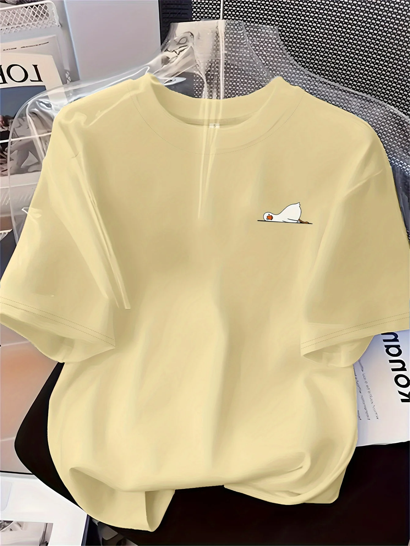 

Футболка, летняя модная базовая футболка с ручной росписью и принтом, женская повседневная футболка с 0-образным вырезом и короткими рукавами, большой топ, пуловер