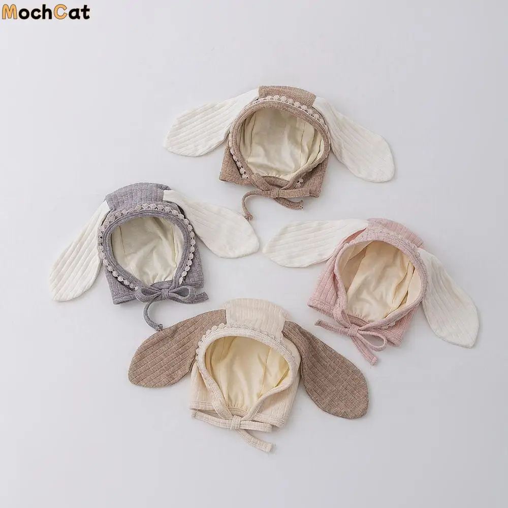 

Fashion Cute Baby Ear Protection Hats Long Ear Sweet Baby Fetal Cap Windproof Breathable Warm Kids Hats Boys Girls