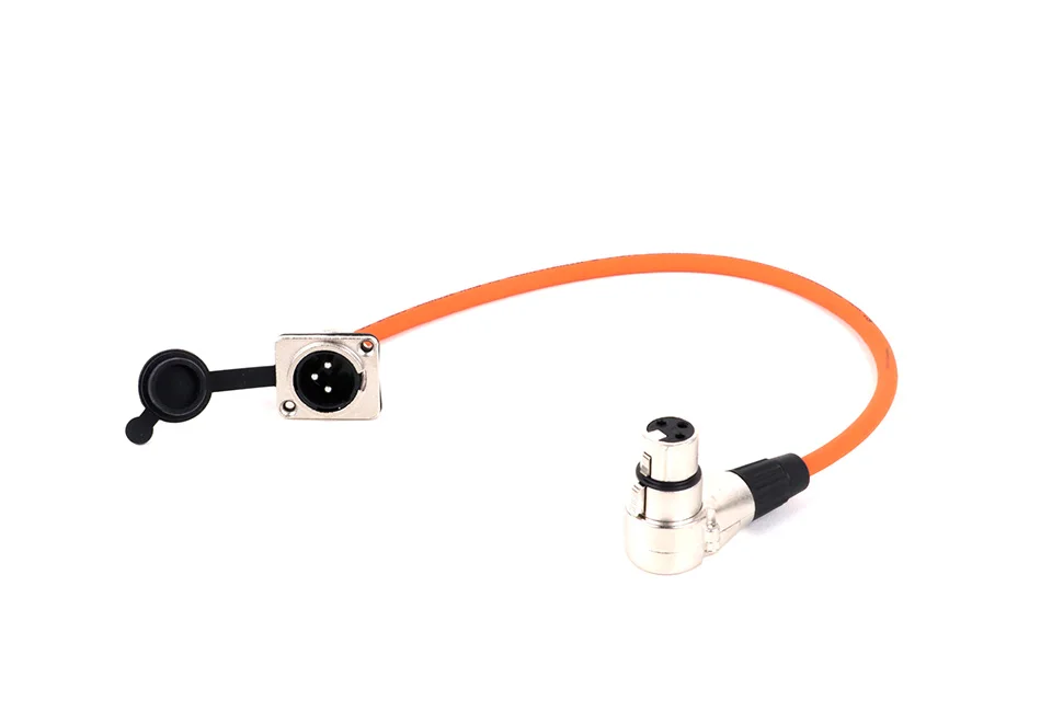 Xlr-Kabel 3-polige d-Typ xlr-Stecker halterung an 3-poliger xlr-rechtwinkliger Buchse, mehrfarbiges Kabel für Mikrofon mischer 0,3-15m – Detail 4