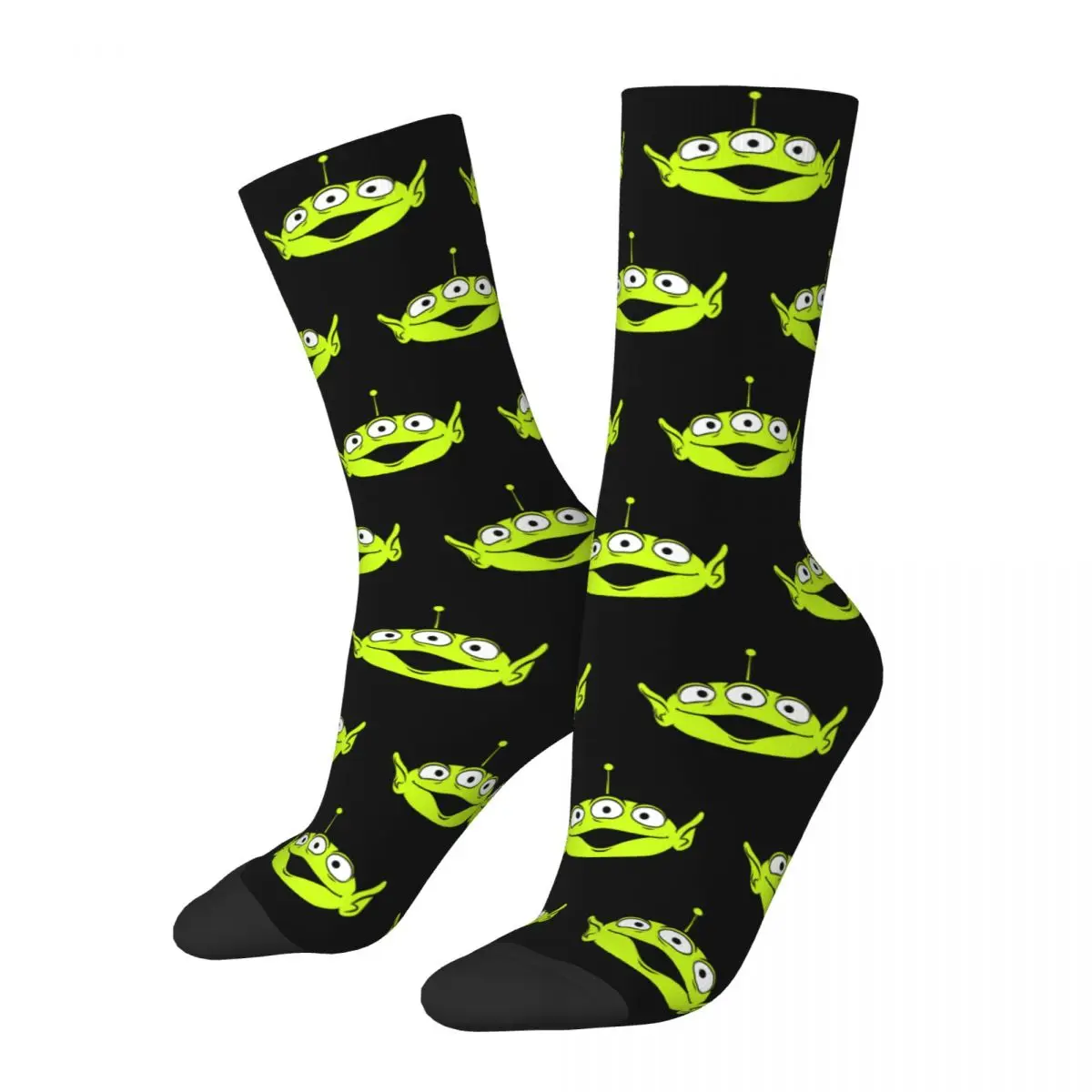 Candy Cane Aliens Toy Story Socks Men Women Polyester Fashion Socks Harajuku Spring Summer Autumn Winter Middle Tube Socks Gift