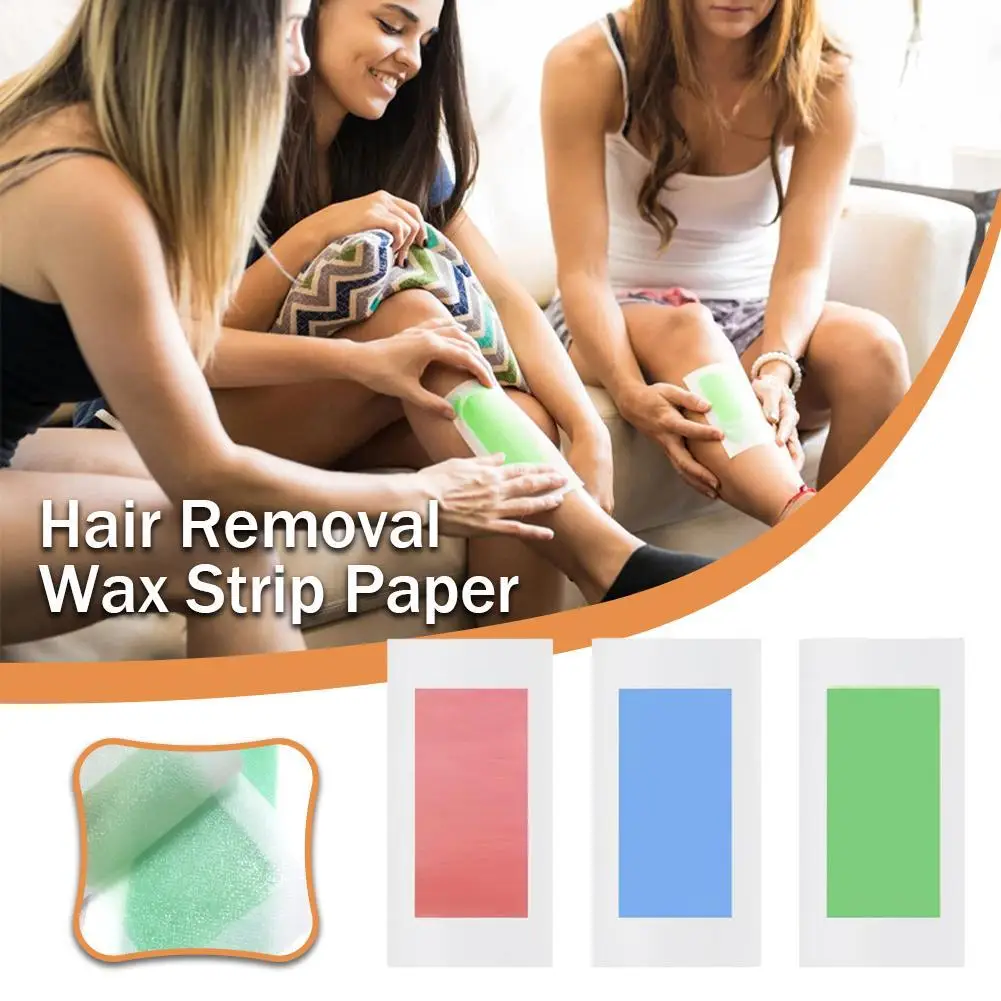 10PCS Professional Hair Removal Wax Strips For Summer Depilation Double Sided Non Woven Depilatory Paper For Leg Body Face