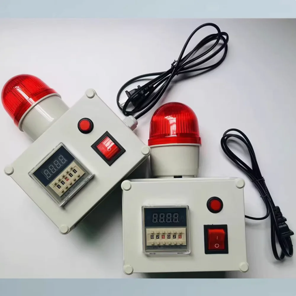 Sound And Light Timing Alarm Timed Reporting Cycle Delay Alarm Light 220V