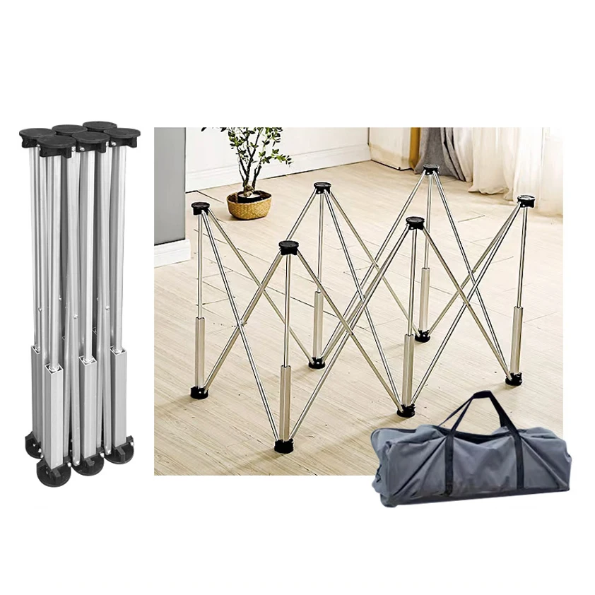 Folding Wood Working Table Plate Wood Glass Tile Cutting Portable Spider Leg Workbench With 6 Stand Legs