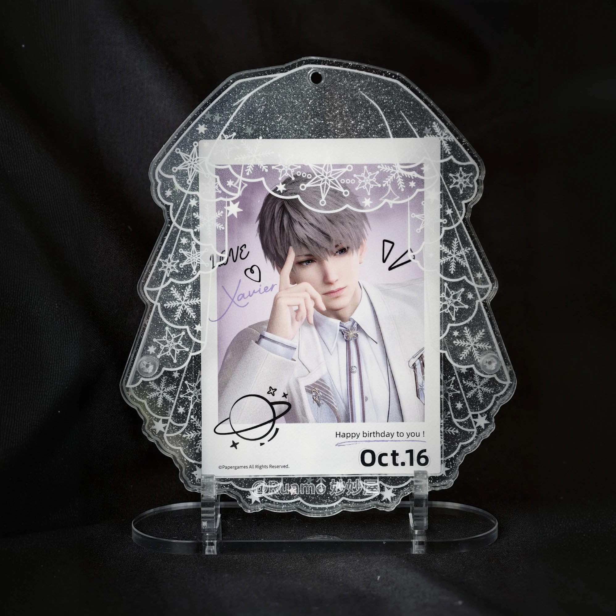 Ins Bridal Aesthetic Display Shaker Frame 3/3.5 Inch Acrylic Card Holder for Idol Photocards Polaroids Romance Gift for Couples