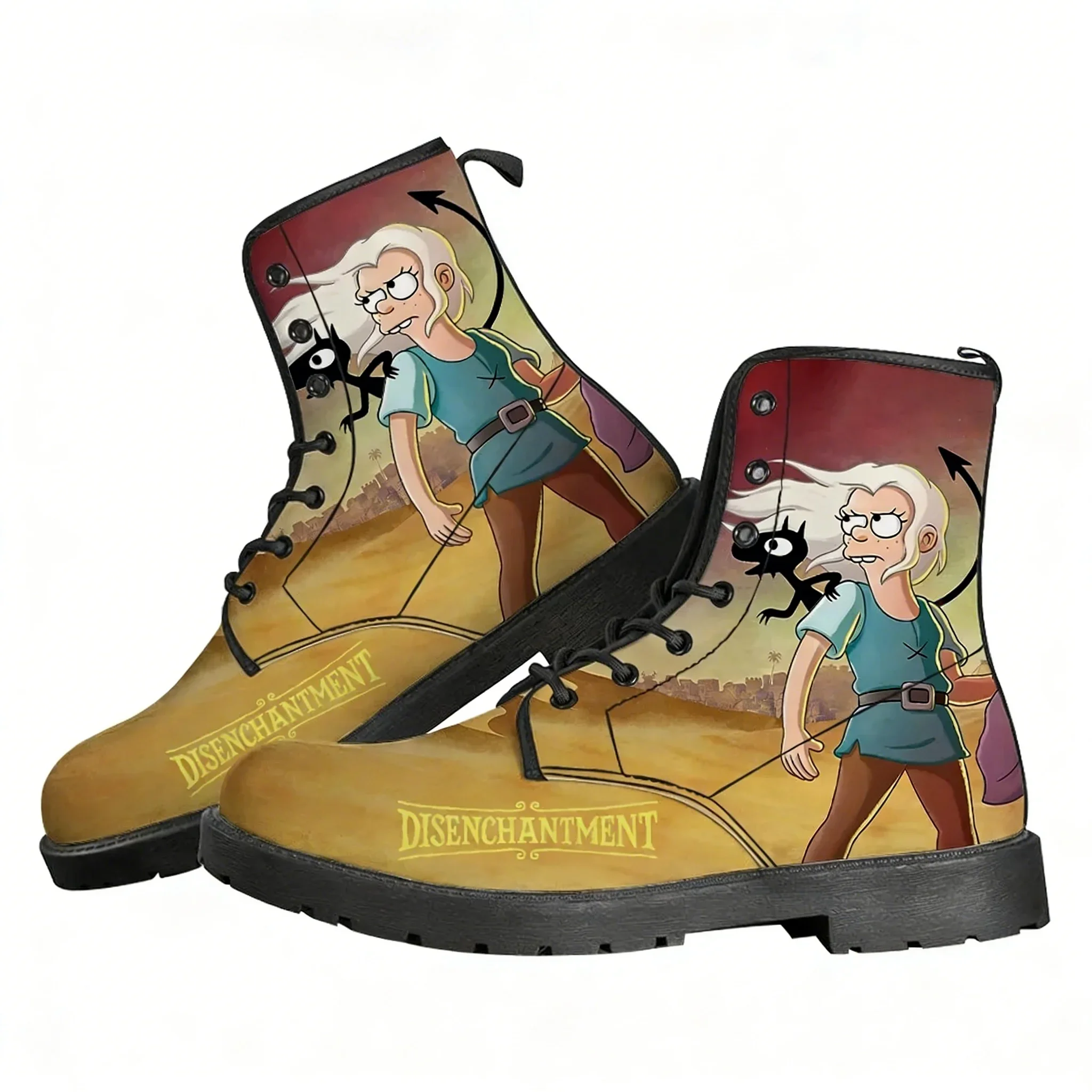 

Disenchantment Boot Mens Womens Teenager Casual Boot Outdoor High Quality Casual Lightweight Fashion Pattern Custom Made Shoes