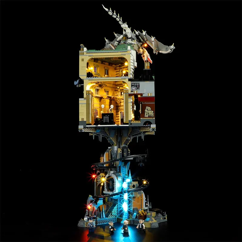 DIY LED Light Kit For LEGO 76417 Gringotts Wizarding Bank - Collectors\' Edition   (Only LED Light,Without Blocks Model)