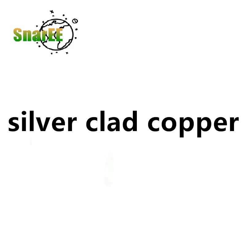 

3% - 40% silver clad copper ultrafine pure silver covered copper / silver plated copper for research