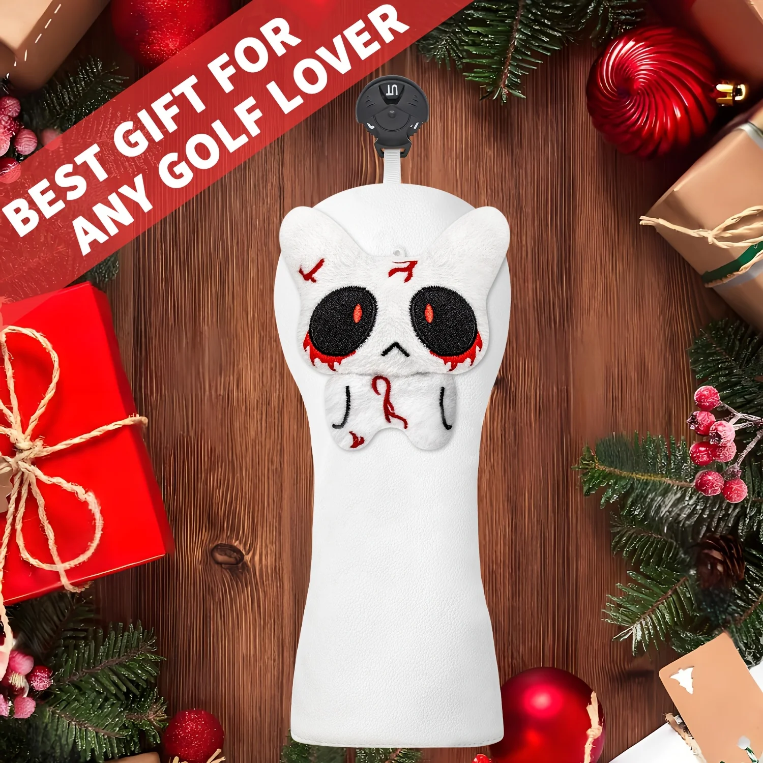 1pc/3pcs Cute Doll Design Golf Head Covers, Fits Driver, Fairway Wood And Hybrid Clubs, Unisex, Durable And Stylish Golf Club view 5