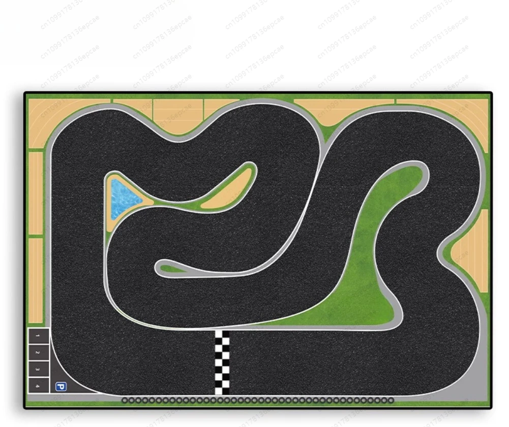 1:76 Mini RC car accessories, scene track/track mat, cement pier, jump