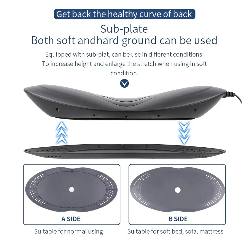 In stock Percussion Pain Relief Electric Lower Back Support Massage Lumbar Waist Vibration Massager