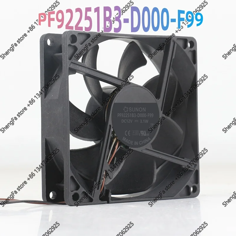 Authentic SUNON 5V 24V 48V DC12V 3.1W Silent 9025 90X90X25MM Cooling Fan PF92251B3-D000-F99